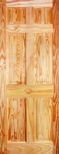 Internal door, Colonial 6 Panel - Clear Pine Veneered, interior door