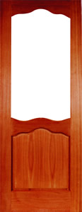 Adriatic - Hardwood Veneered, glazed internal door