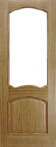 Internal door, Adriatic - Oak Veneered Raised Bead, glazed interior door