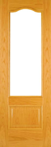 Girona RLV - Oak Veneered Prefinished, glazed internal door
