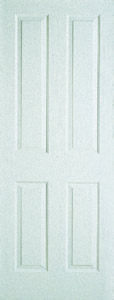 Internal door, Canterbury - White Woodgrain, interior door